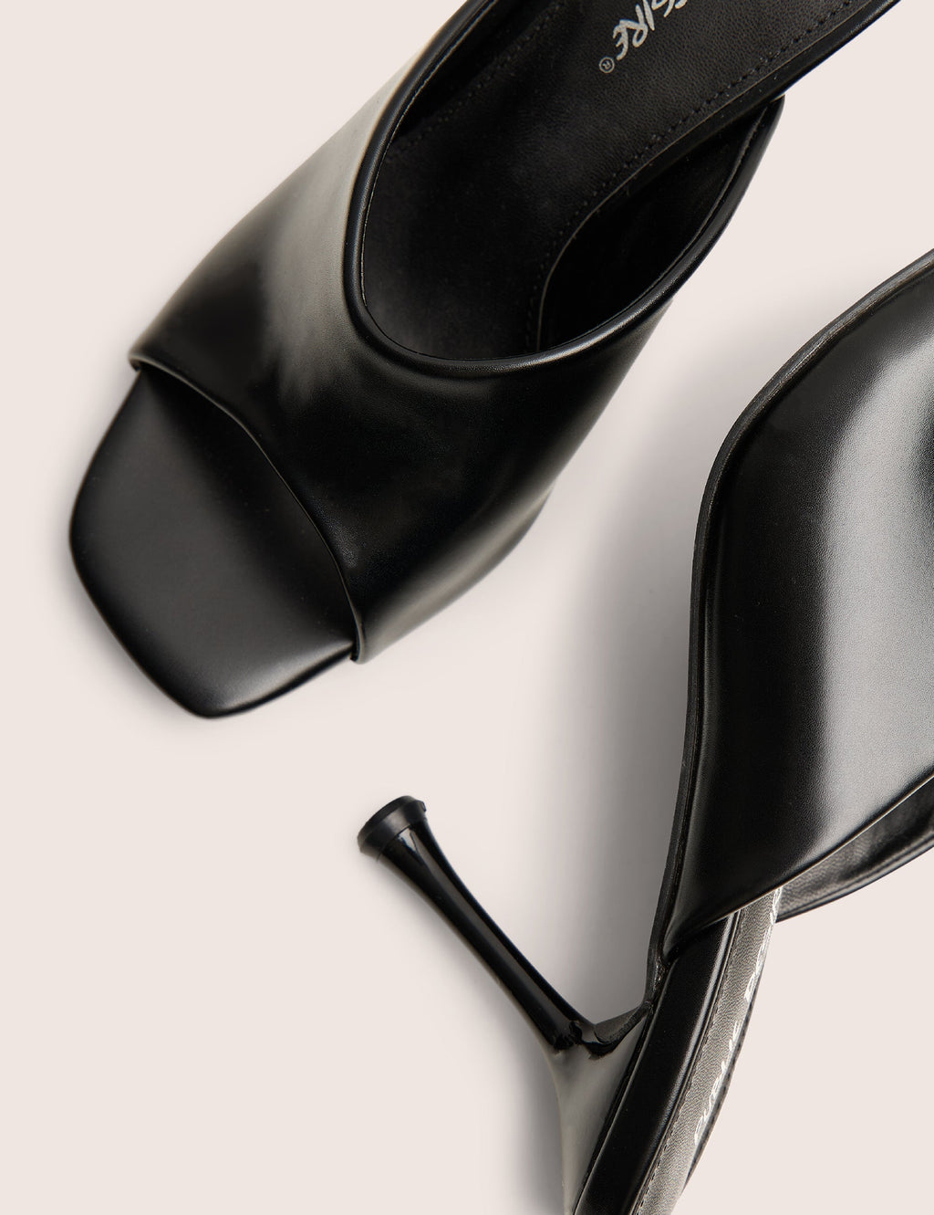 J'adore Black Mule Heels
